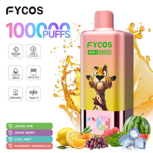 FYCOS 100000 Puffs 4 Flavors Disposable Vape