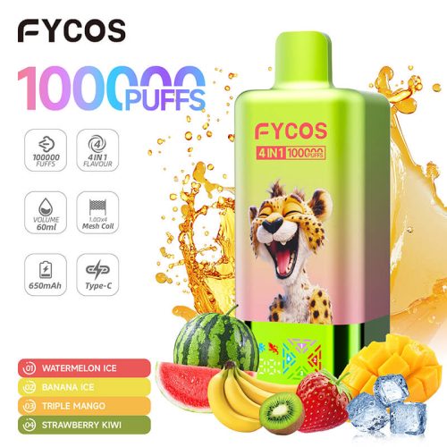 FYCOS 100000 Puffs 4 Flavors Disposable Vape